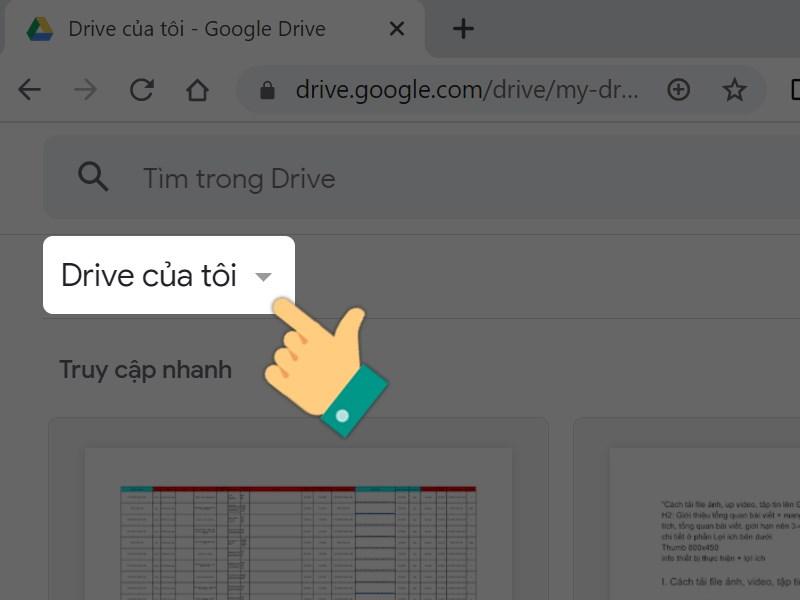 cách đưa ảnh lên google drive 1