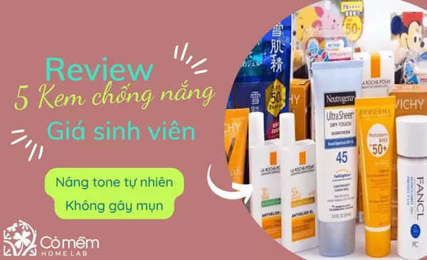 kem chống nắng tốt giá sinh viên